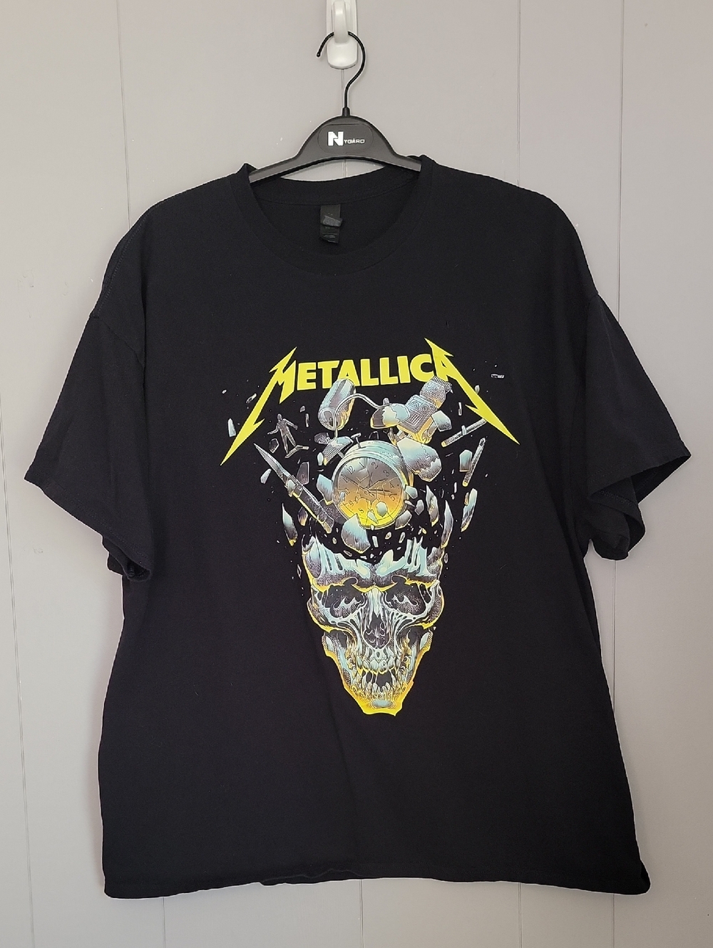 Metallica M72 World Tour 2025 Men's Shirt XXL Black Graphic Short Sleeve